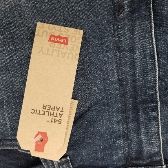 Levis 541 Athletic Taper Jeans Mens  Sit at waist Blue Stretch Denim Size 40x34 - Picture 7 of 8